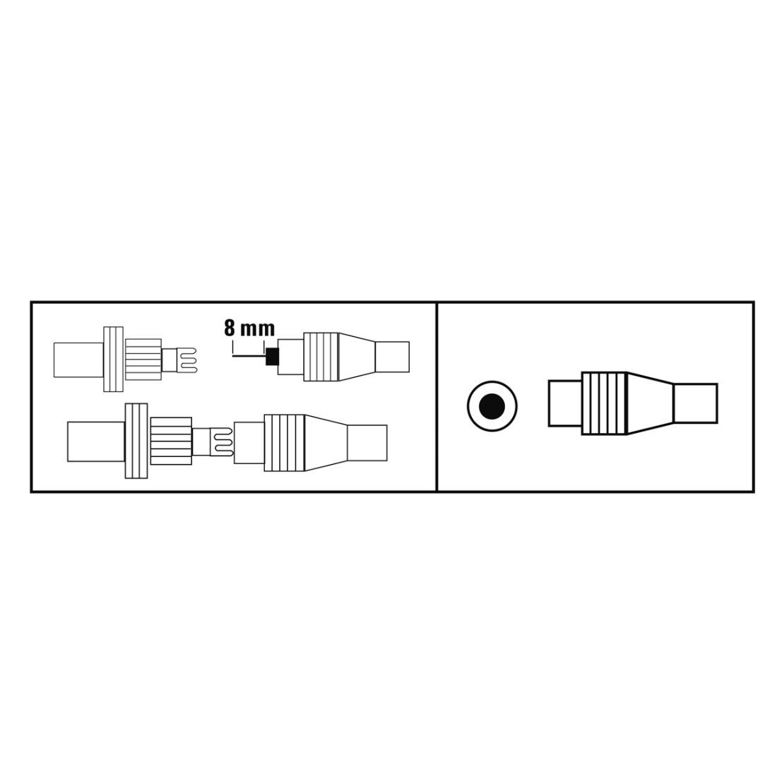 Антенен конектор HAMA Coax plug, Коаксиален мъжко, Бял - Image 2