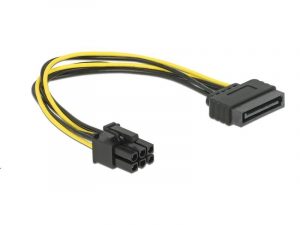 Кабел DeLock Power SATA 15 pin към 6 pin PCI Express, 20 cm