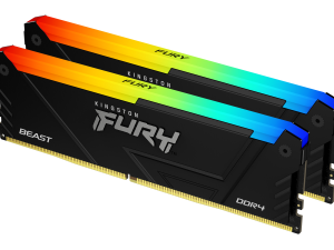 Памет Kingston FURY Beast Black RGB 16GB(2x8GB) DDR4 3200MHz CL16