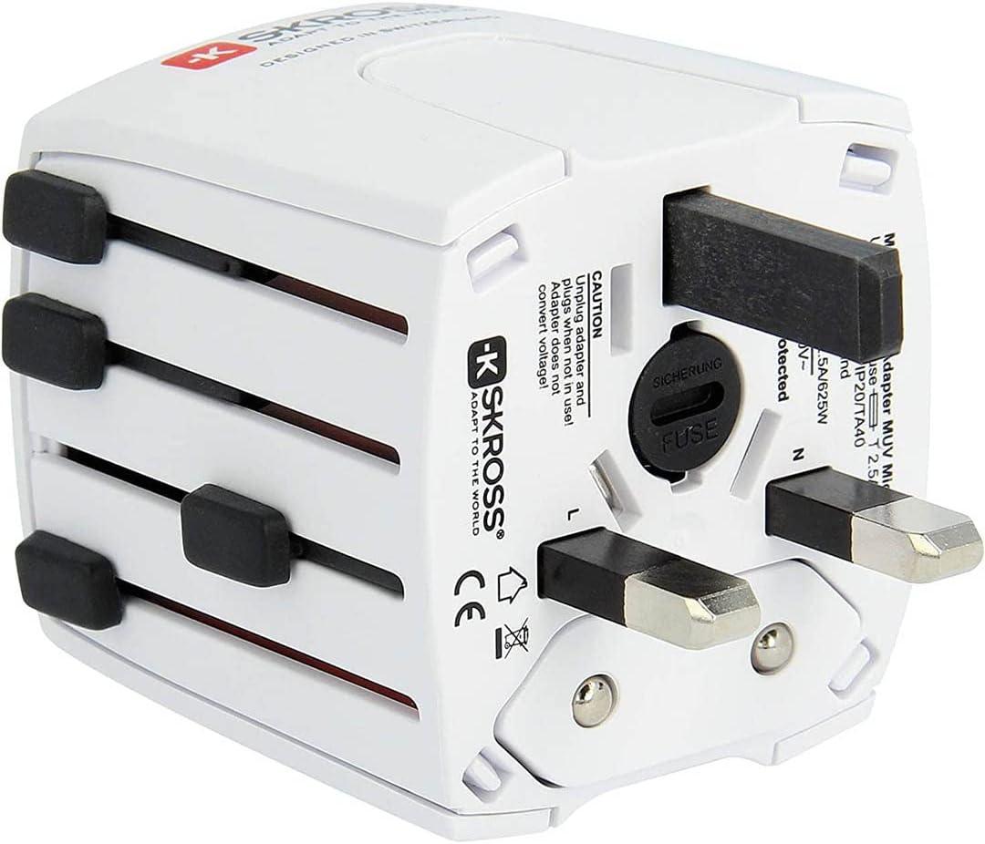 Адаптер SKROSS Micro muv 1.102500, World, Бял - Image 2
