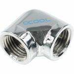 L-конектор Alphacool HF, Вътрешна резба G1/4 - G1/4, 90°, Хром