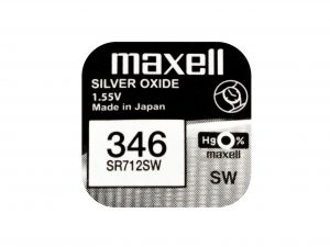 Бутонна батерия сребърна MAXELL SR712 SW 1.55V  / 346