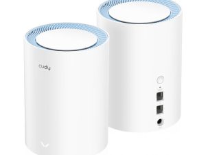 Безжична Mesh система Cudy M1200 2, AC1200 Dual Band, 2.4/5 GHz, 300 -  867 Mbps, 2 броя