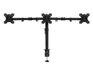 Стойка за 3 мониторa ACT AC8303, За бюро, Регулируема, 27", 21 кг, Черна