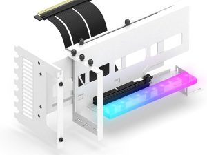 Брекет за вертикален монтаж на GPU EZDIY-FAB ARGB PCIe 4.0 Riser Cable 90°