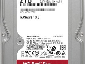 Хард диск WD Red PLUS NAS, 2TB, 5400rpm, 128MB, SATA 3