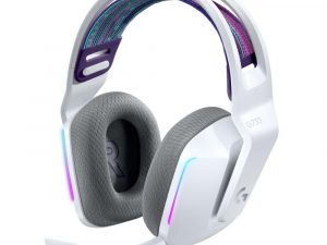 Геймърски слушалки Logitech G733 Lightspeed Wireless RGB, Микрофон, Бели