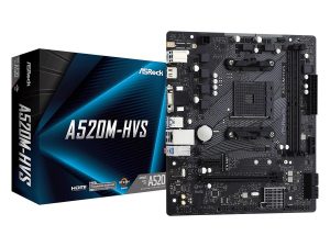 Дънна платка ASRock A520M-HVS, Socket AM4, mATX