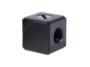 Терминал за свързване Alphacool Eiszapfen, G1/4 IT, 5 посочвен, Черен