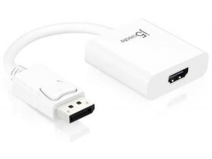 Адаптер j5create JDA154, DisplayPort мъжко - HDMI женско, 90 мм