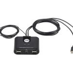 Превключвател ATEN US224, 2 компютъра към 4 USB периферни устройства