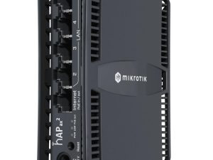 Рутер MikroTik hAP ax2 C52iG-5HaxD2HaxD-TC, 2.4/5GHz, Eternet LAN, Черен