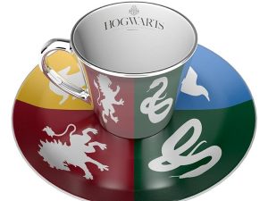 Комплект ABYSTYLE HARRY POTTER Mirror mug & plate set Sorted, Чаша, Подложка с емблеми