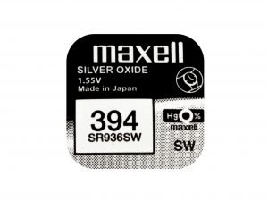 Бутонна батерия сребърна MAXELL SR936 SW /AG9/, 394 1.55V