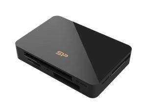 Четец за карти Silicon Power "All-in-One", SD/MMC, microSD, CF, MS Series, Черен