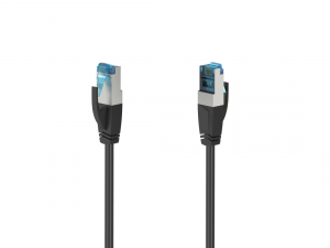 Мрежов пач кабел HAMA S/FTP, CAT 6a, RJ-45 - RJ-45, 10Gbit/s, 3.0 m, Черен