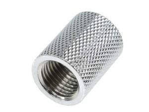 Муфа Alphacool, Вътрешна резба G1/4 AG - G1/4 AG, Хром