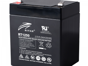 Оловна батерия RITAR, (RT1250) AGM, 12V, 5Ah, 90/ 70/ 10 1mm, Терминал 2