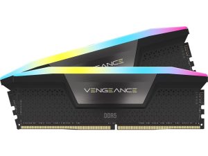 Памет Corsair Vengeance Black RGB 32GB(2x16GB) DDR5 PC5-41600 5200MHz CL40 CMH32GX5M2B5200C40
