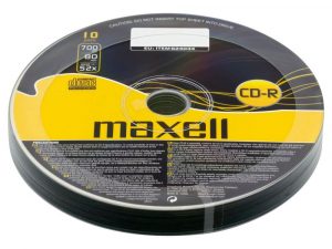 CD-R80 MAXELL, 700MB, 52x, 10 бр