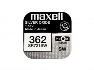 Бутонна батерия сребърна MAXELL SR721 SW  AG11/362/ 1.55V