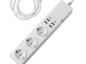 Смарт контакт Edimax SP-1123WT 3 гнезда за вътрешна употреба + 4x USB, WiFi