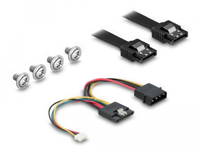 Чекмедже Delock 3.5″, За 1 x 2.5″ SATA HDD / SSD, Черен - Image 4