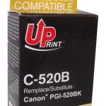 Мастилница UPRINT PGI520 CANON, С чип, Черен
