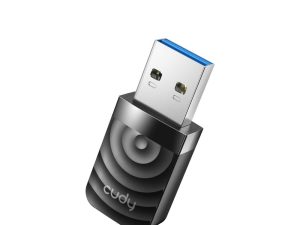 Безжичен нано адаптер Cudy WU1300S, USB 3.0, 2.4/5 Ghz, Вградена антена 2dBi