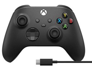 Геймърски контролер Microsoft Xbox + Type-C кабел Black