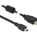 Кабел DeLock, USB-A мъжко - USB-B мъжко, USB 2.0, 2 м, Черен