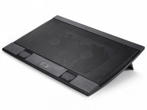 Охладител за лаптоп DeepCool WIND PAL FS, 17", 2x140 mm, 1200 RPM, Черен