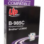 Мастилница UPRINT LC985, BROTHER, Cyan