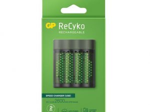 Зарядно устройство GP M451-270AAHCE-EB4, 4 AA, NiMH, 2600mAh, FAST