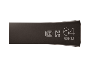 USB памет Samsung BAR Plus, 64GB, USB-A, Titanium Gray