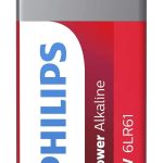 Алкална батерия PHILIPS Power, 6LR61P1B / 10, 6LR61, 9V, 1 брой/блистер