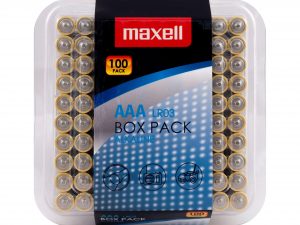 Алкални батерии MAXELL LR03 AAA 10x10 бр / 100 бр. в PVC кутия