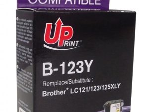 Мастилница UPRINT LC121/123/127 BROTHER, Yellow