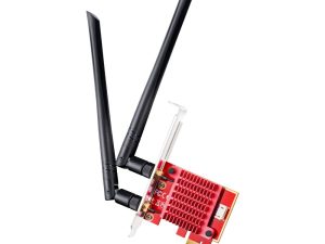 Мрежова карта Cudy WE3000S, PCIe, 3-бандов, 2.4/5~/6 GHz, 574 - 2400 Mbps