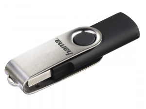 USB памет HAMA Rotate, 64GB, 10 MB/s, Черен