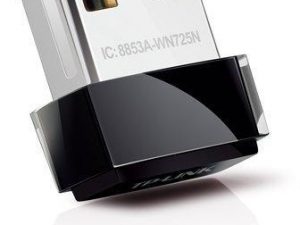 Нано адаптер TP LINK TL-WN725N, USB, Realtek, 2.4Ghz, 802.11n/g/b
