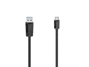 Кабел HAMA USB-C мъжко-USB- A  3.2 Gen.1 мъжко , 5Gbit/s, 3 м., Черен