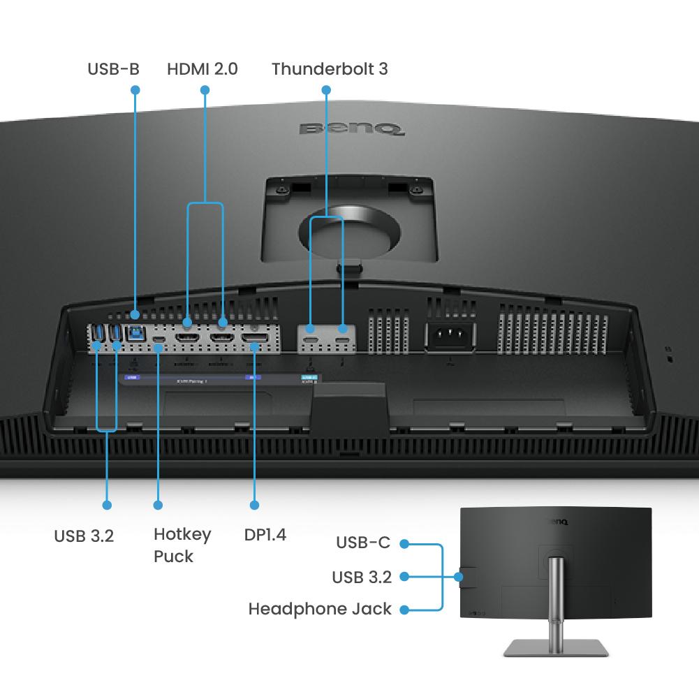 Монитор BenQ PD3225U, 32", Wide IPS, 4K, HDMI, DP, Thunderbolt 3, USB 3.1 Hub, HDR10 - Image 7
