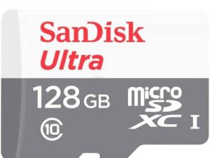 Карта памет SANDISK Ultra microSDXC UHS-I, 128GB, Class 10, 100Mb/s