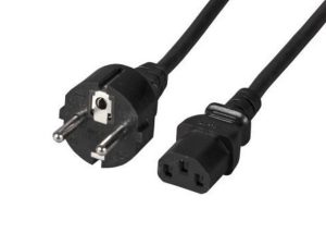 Захранващ кабел FSP Group, Шуко, 3pin(IEC C5) женско, 1.8м, Черен