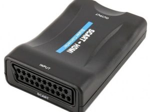 Видео конвертор Estillo ASK-ST001, Scart женско - HDMI женско, Черен