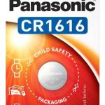 Бутонна литиева батерия PANASONIC CR-1616, 3V