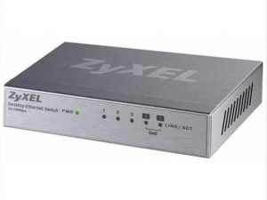 Суич 5-портов ZyXEL GS-1200-5HPV2, Web Managed, Gigabit, PoE