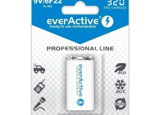 Акумулаторна Батерия R22 9V NiMH 280mAh/320 precharged   1бр. в опаковка EVERACTIVE