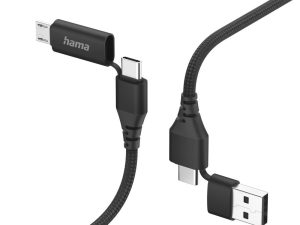 Кабел за зареждане HAMA 4 в 1, 1,5 м, 201537